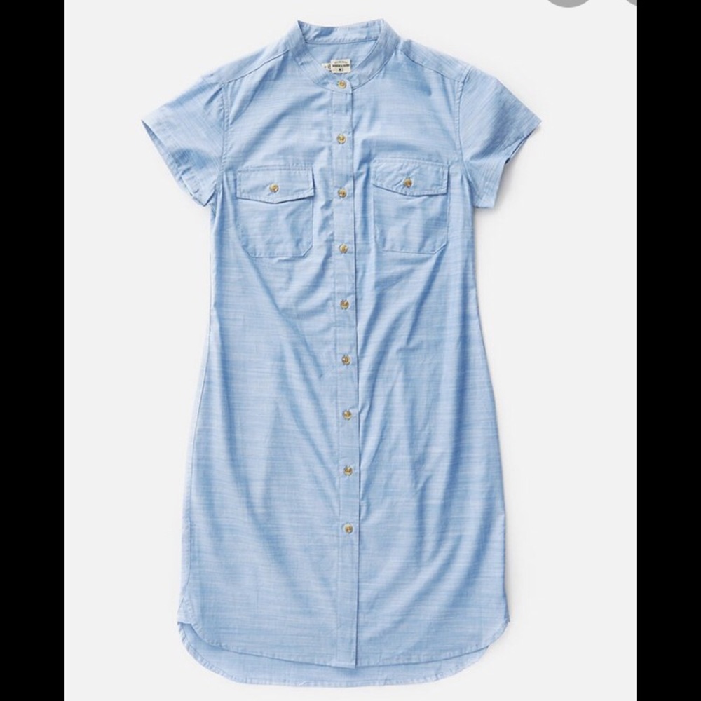 Bridge&Burn Navy button-down dress